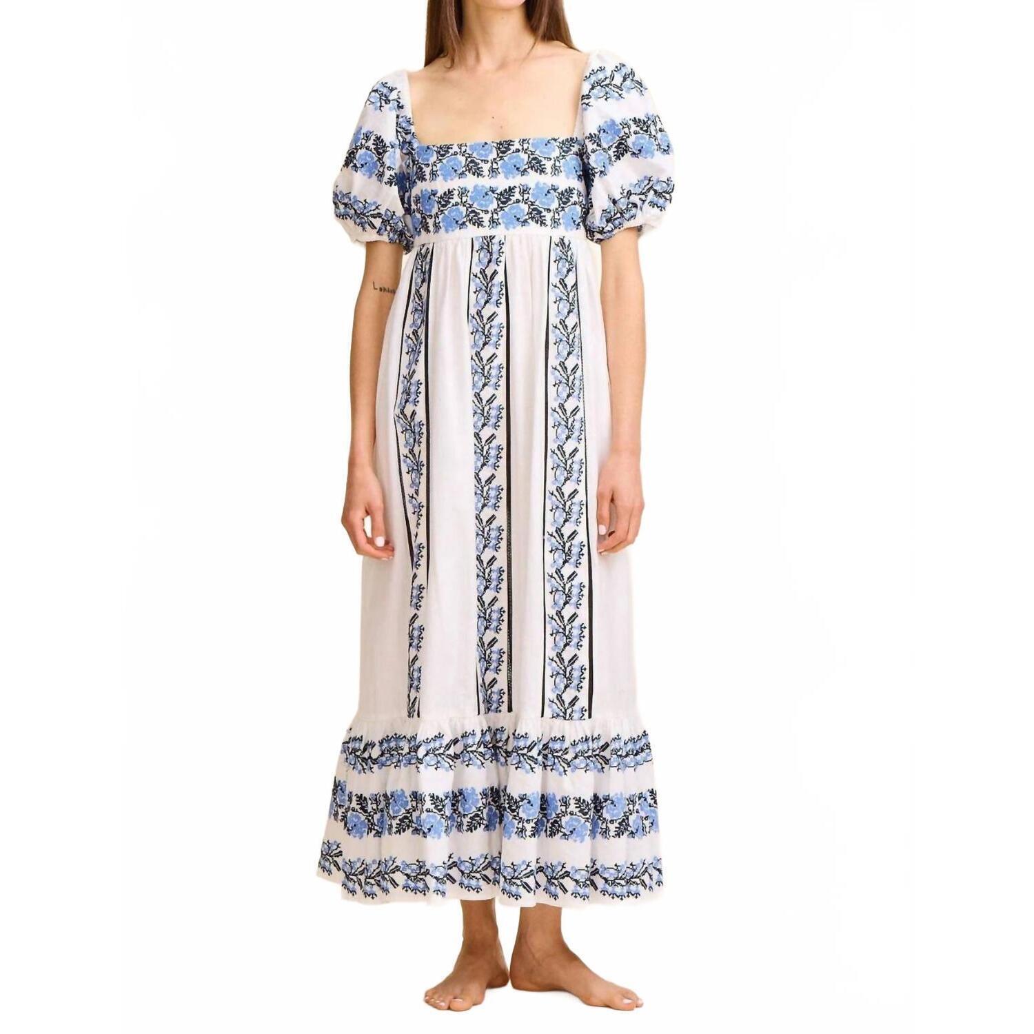 New Mille Kaiya Midi Dress In Santorini